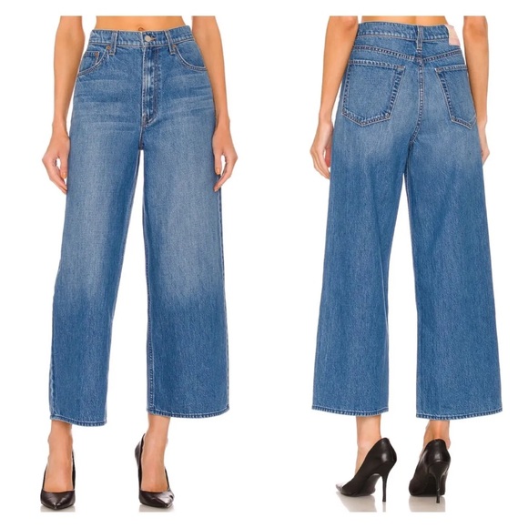 MOTHER SNACKS! The Fun Dip Ankle in Delicious Memories Wide Leg Crop 23 - Picture 2 of 16